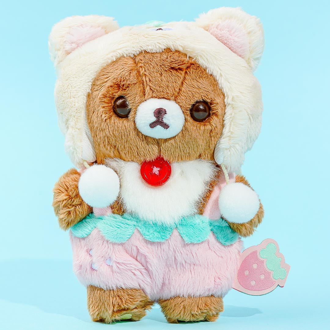 Korilakkuma Full of Strawberry Day Plushie - Chairoikoguma