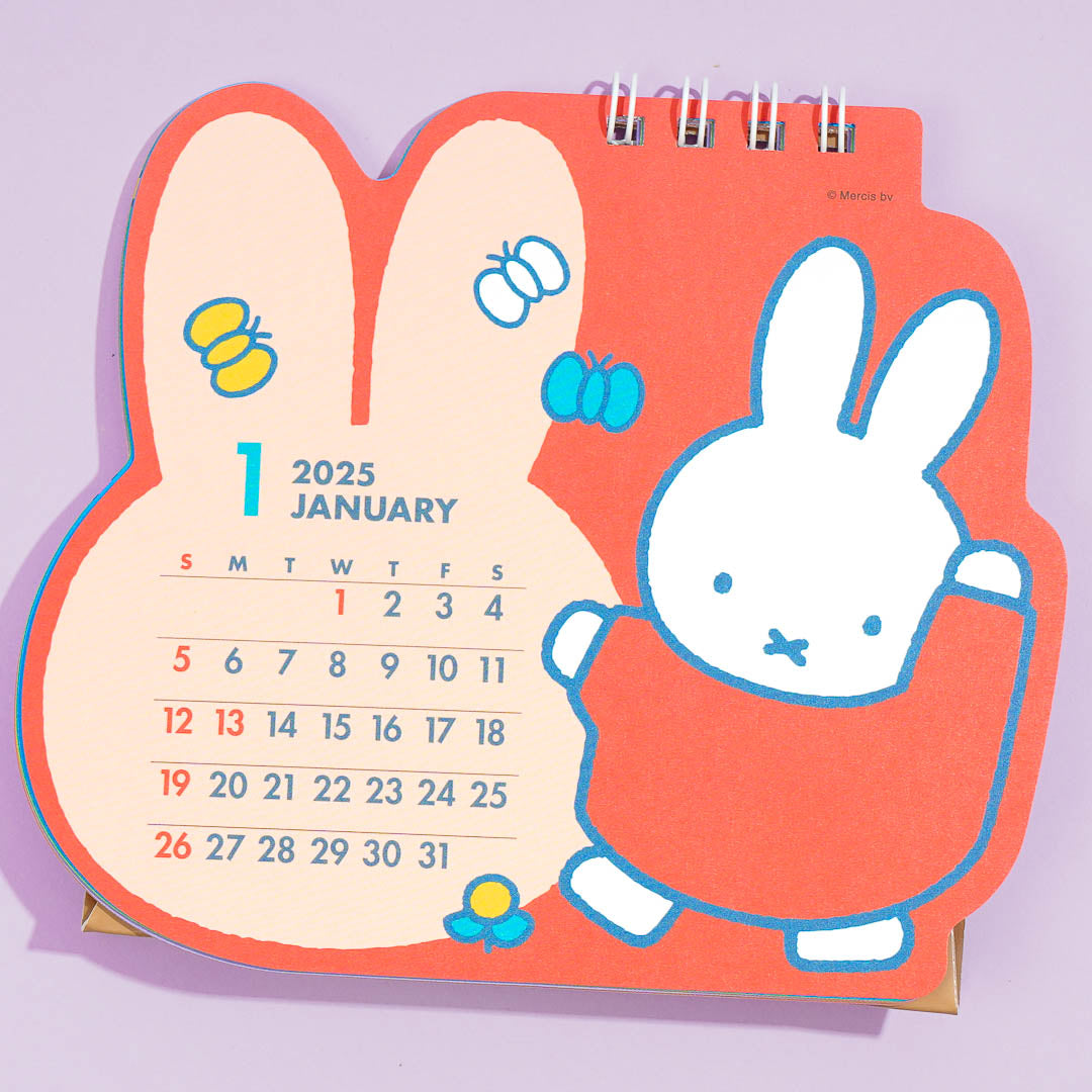 Miffy DieCut 2025 Desk Calendar Blippo