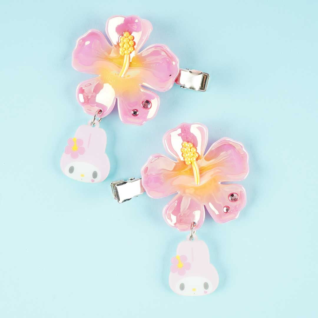 My Melody Hibiscus Gyaru Hair Clip Set Blippo