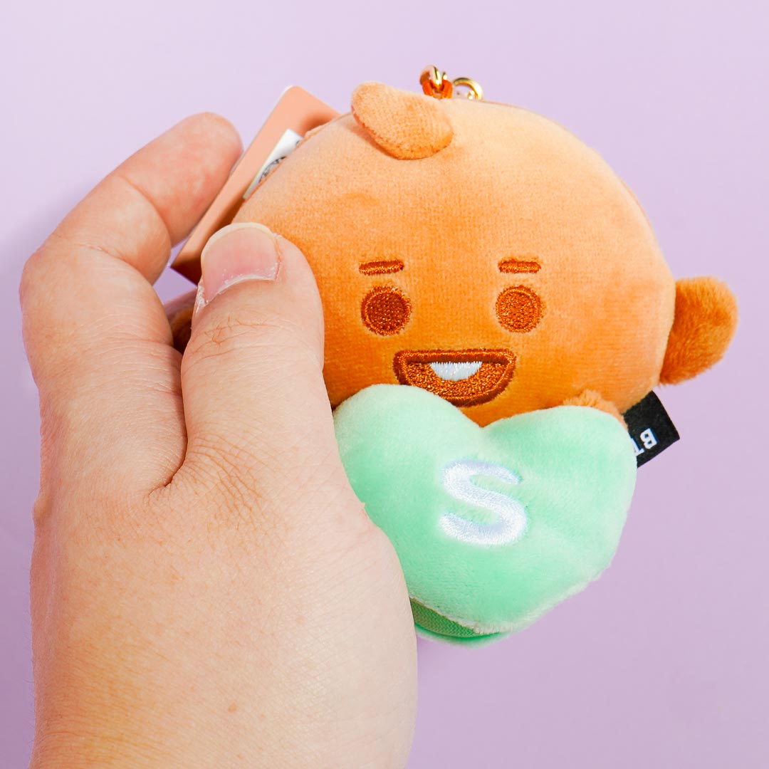 JP / Solomon BT21 Baby Plushie Reel Key Holder - SHOOKY