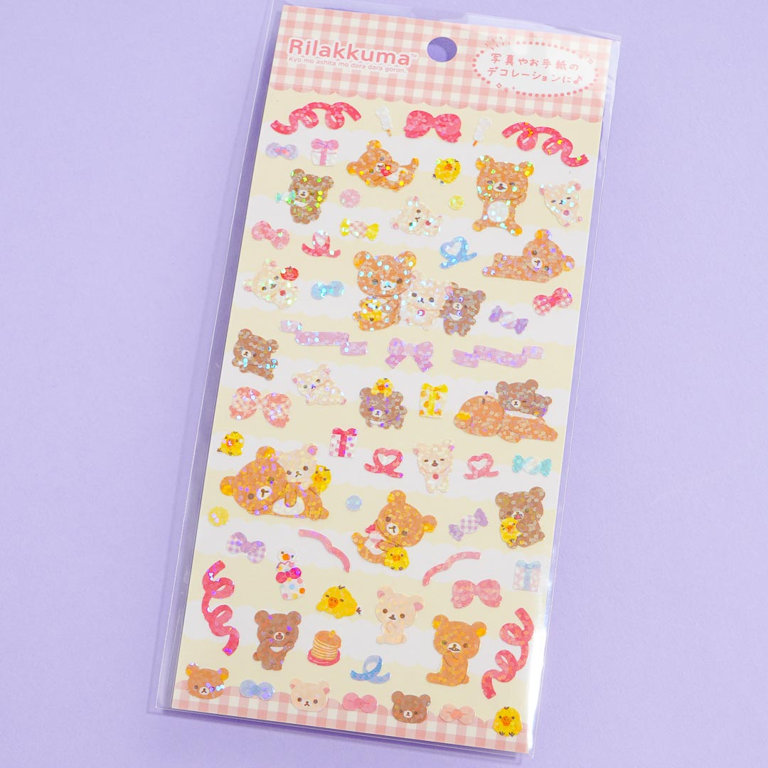 Rilakkuma Bubble Stickers Blue Dango