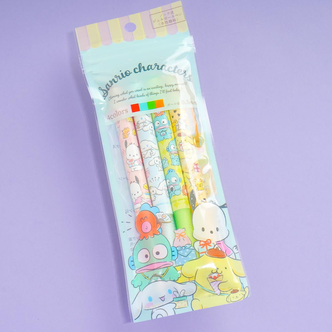 Sanrio Characters Gel Pen Set of 4 - TokuDeals Mix: Team Blue