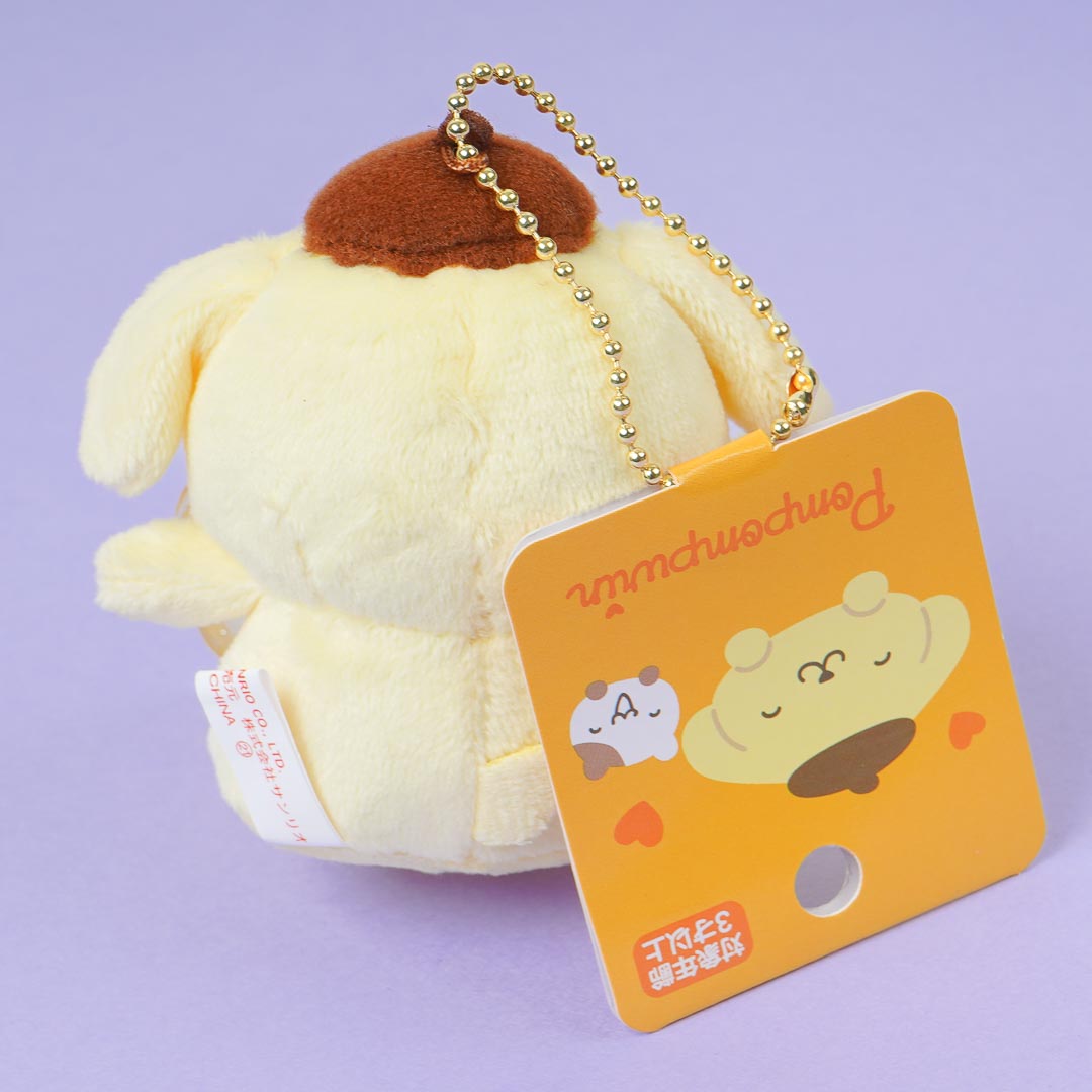 Pompompurin & Muffin Plush Charm With Acrylic Badge – Blippo