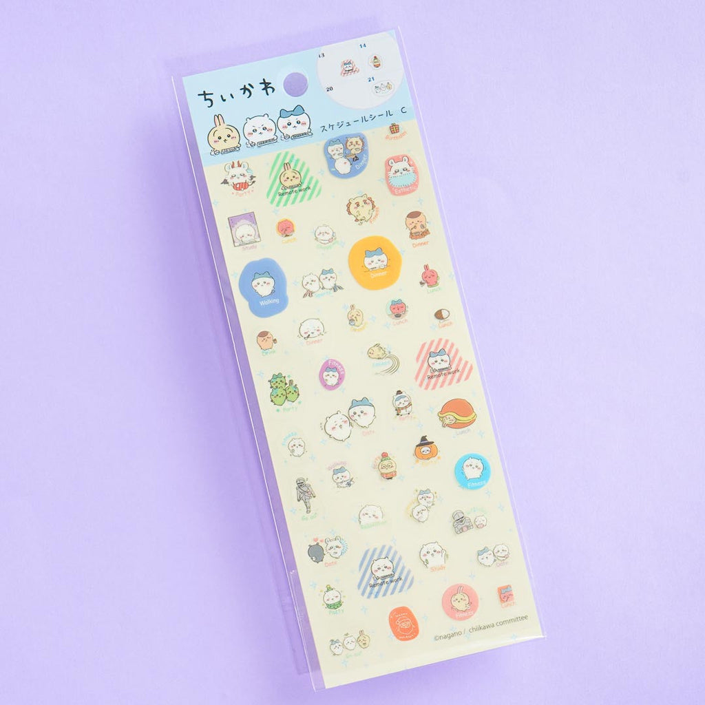 Chiikawa Daily Schedule Stickers Blippo chiikawa-daily-schedule-stickers-blippo