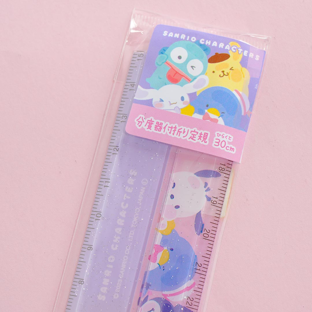 Kidario Ruler Sanrio Characters Folding Ruler With Protractor – Blippo