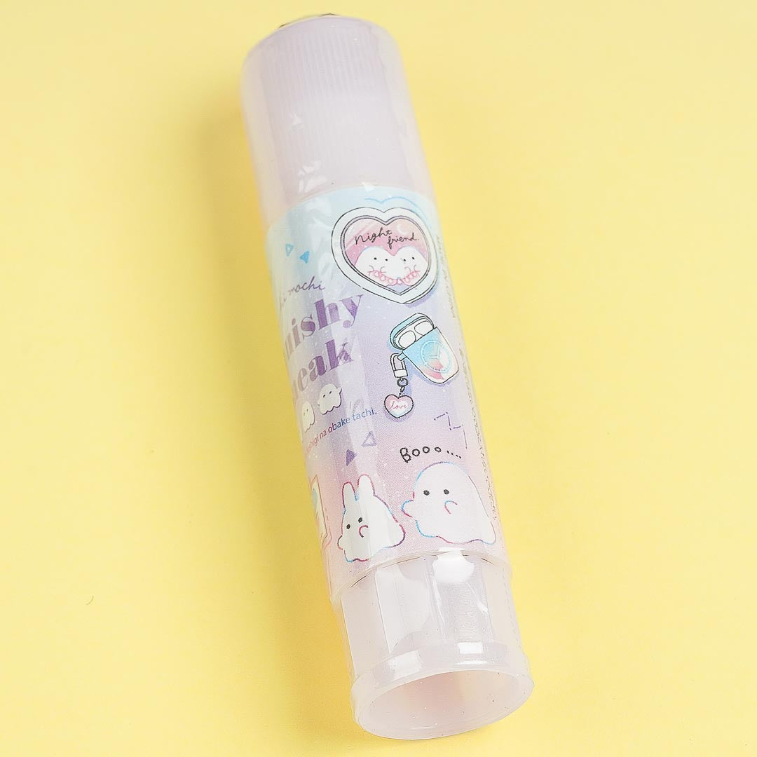 Squishy Sneak Ghost Bejeweled Glue Stick