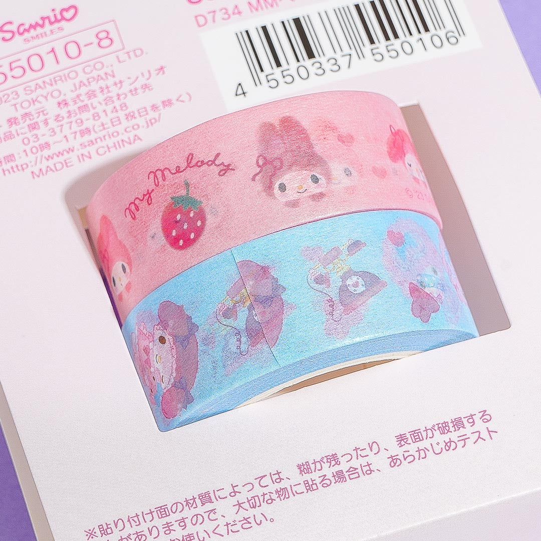 Sanrio My Melody & My Sweet Piano Washi Tape Washi-Tape Pink Blue