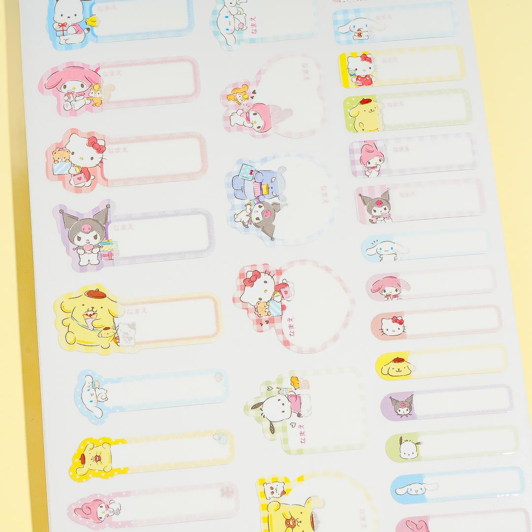 San Riser Label Sanrio Characters Name Label Stickers – Blippo