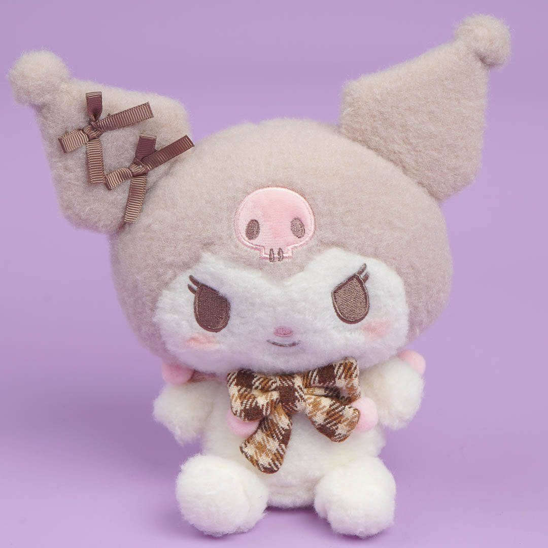 Kuromi Howa Mocha Check Plushie - Medium – Blippo