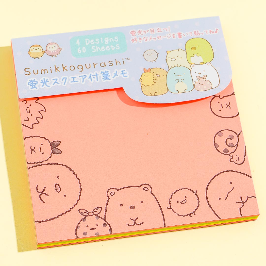 Sumikko Gurashi Fluorescent Sticky Notes – Blippo
