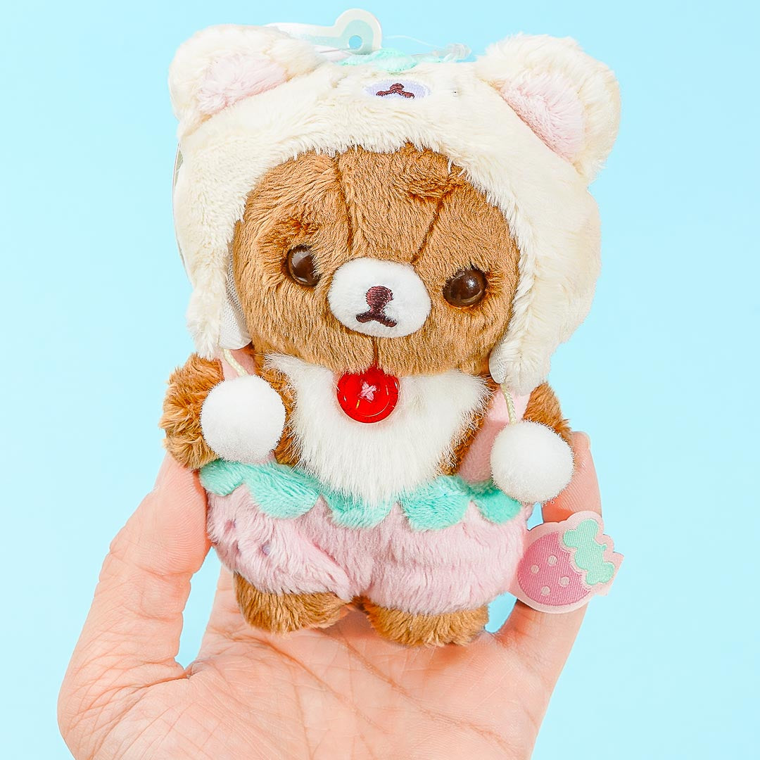 Korilakkuma Full of Strawberry Day Plushie - Chairoikoguma