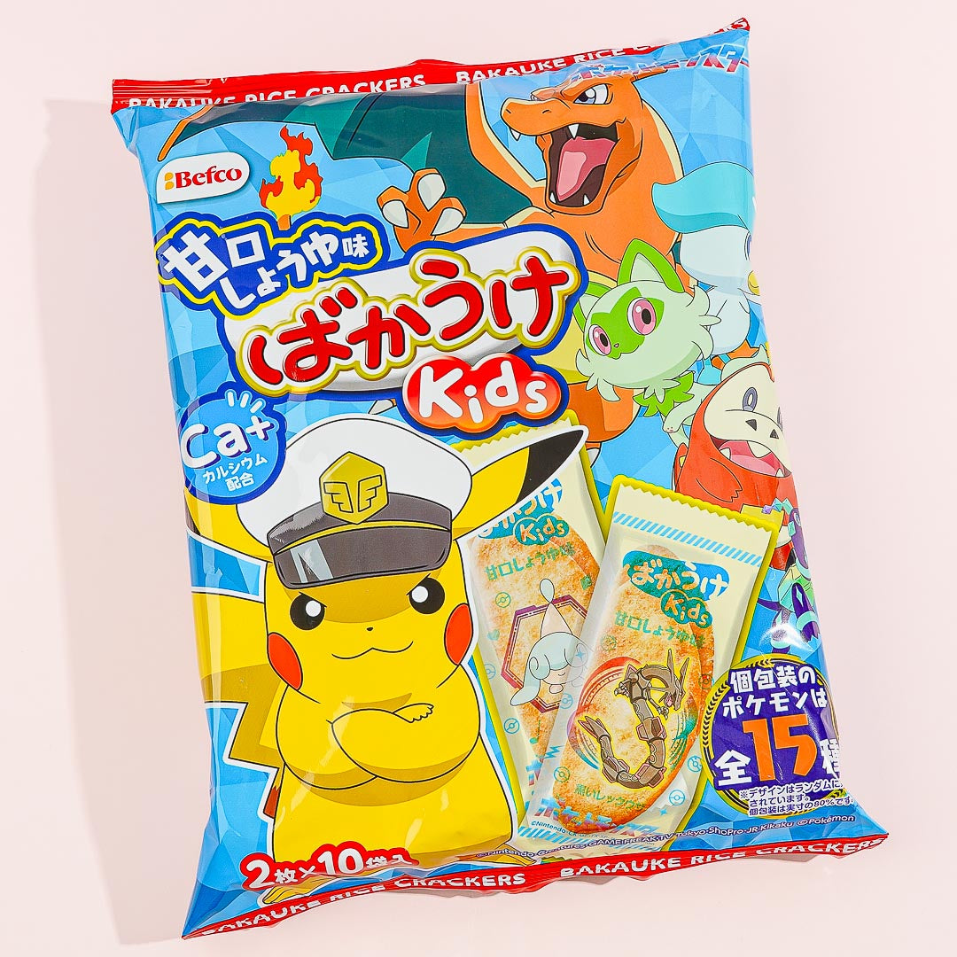 Pokemon Bakauke Kids Rice Crackers - Sweet Soy Sauce – Blippo