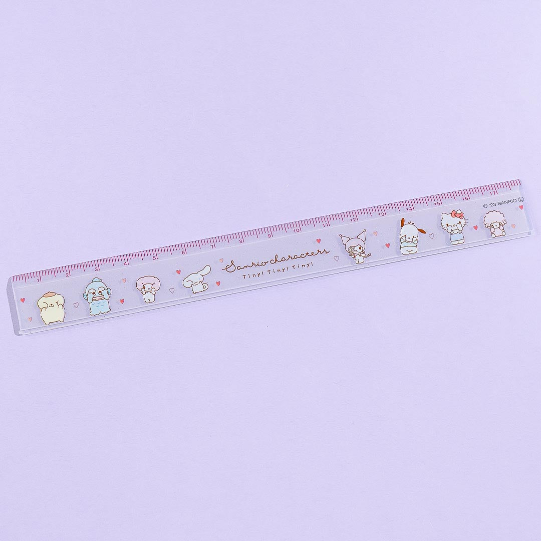 Small Heart Ruler Sanrio Characters Tiny Tiny Heart Slim-Type Ruler – Blippo
