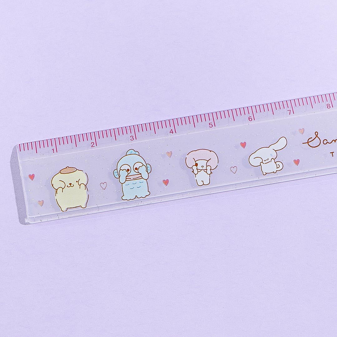 Small Heart Ruler Sanrio Characters Tiny Tiny Heart Slim-Type Ruler – Blippo