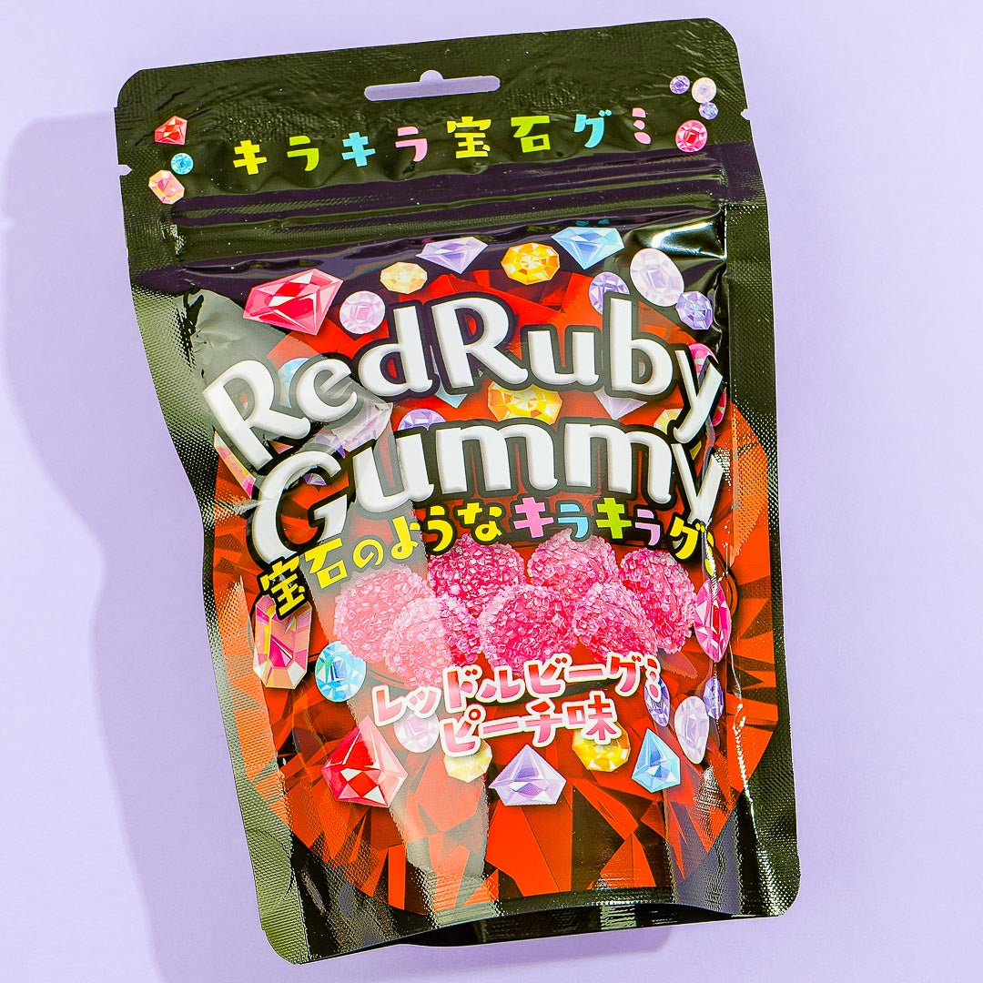 Ruby Peah Red Ruby Gummy Candy - Peach – Blippo