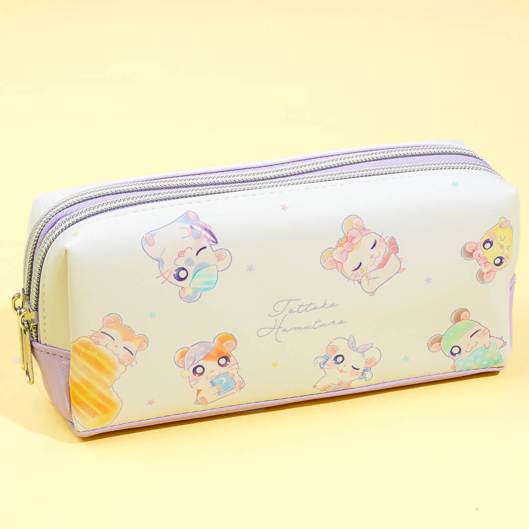 Hamtaro Twin-Zipper Pencil Case1