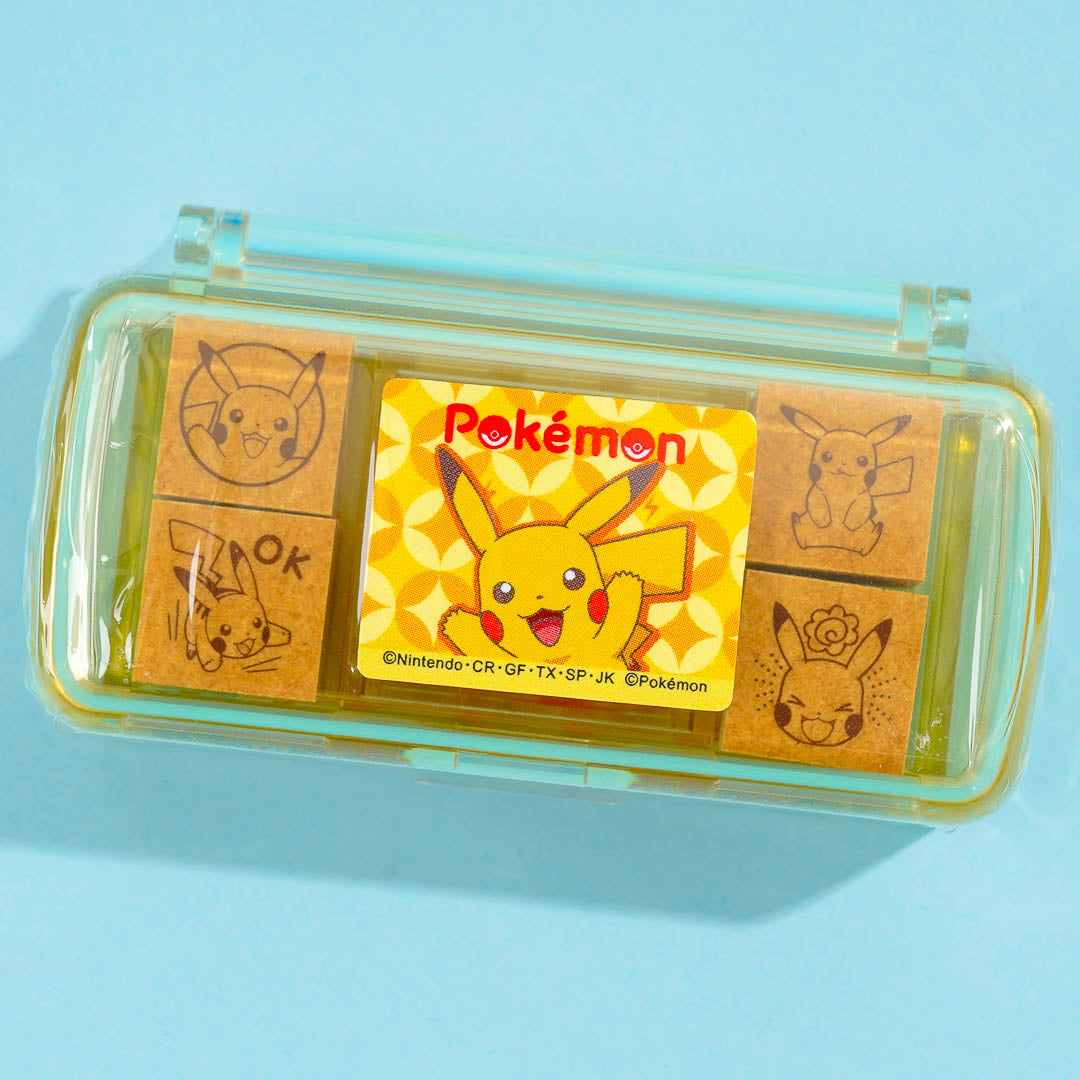 Pikachu Window Stamp Pokemon Pikachu Mini Stamp Set – Blippo