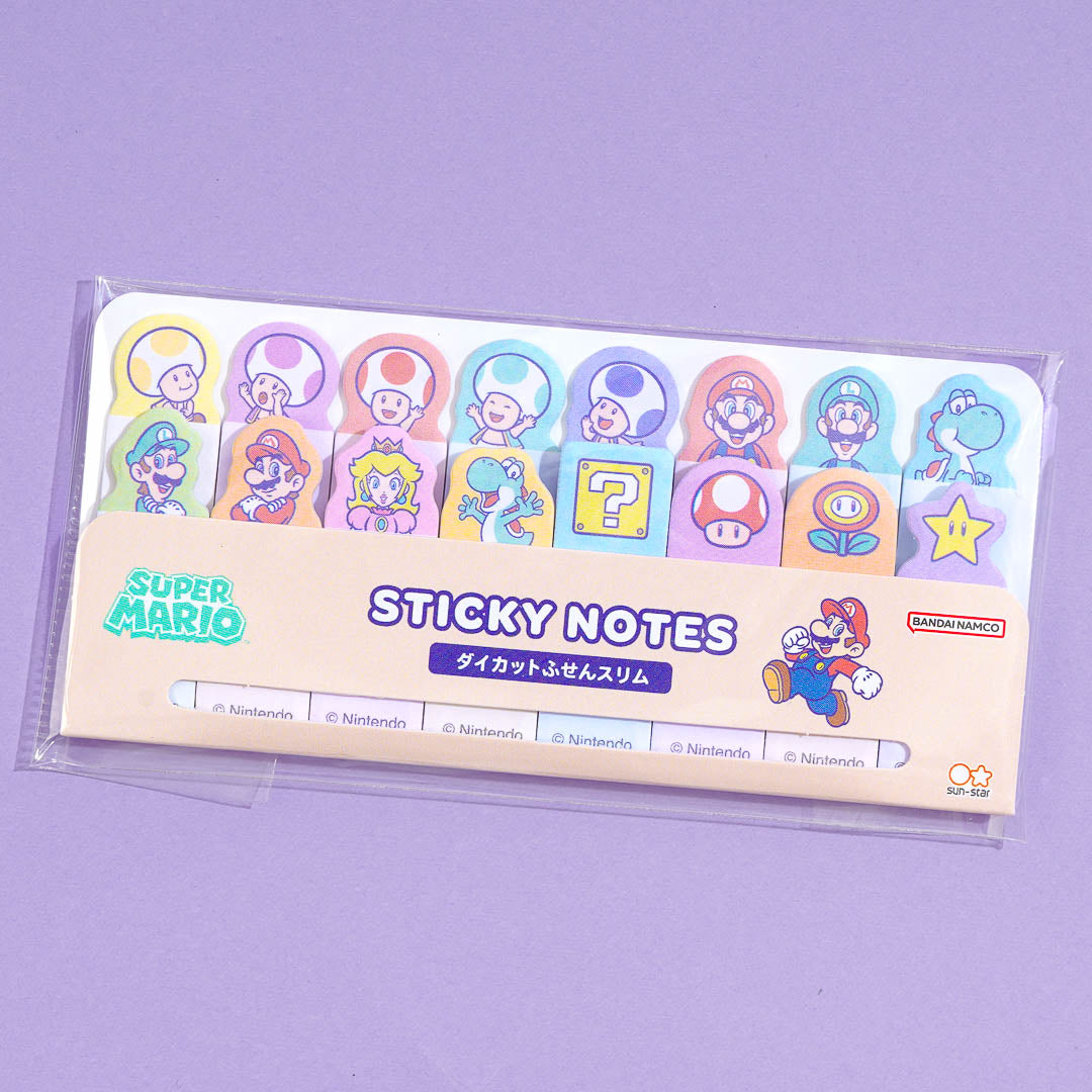 Super Mario Die-Cut Slim Sticky Notes – Blippo