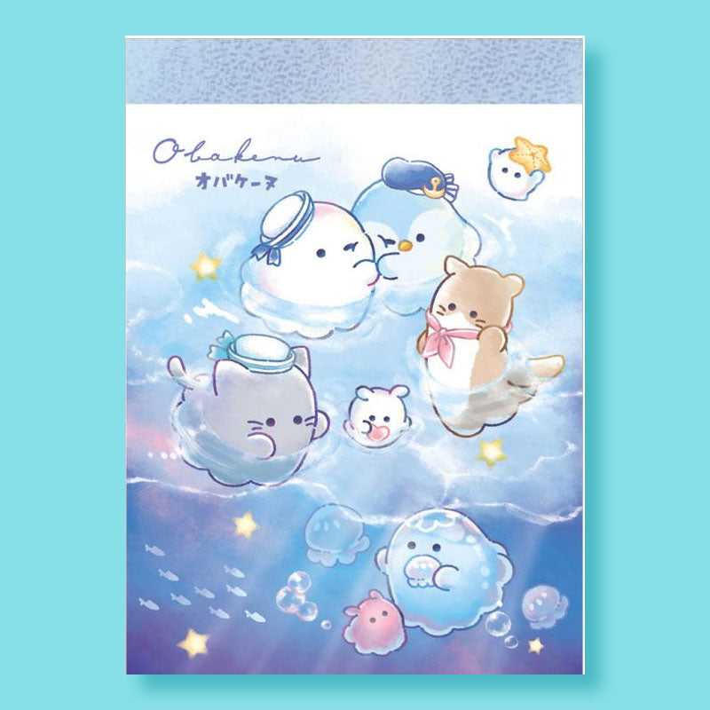 Obakenu Ocean Playtime Memo Pad