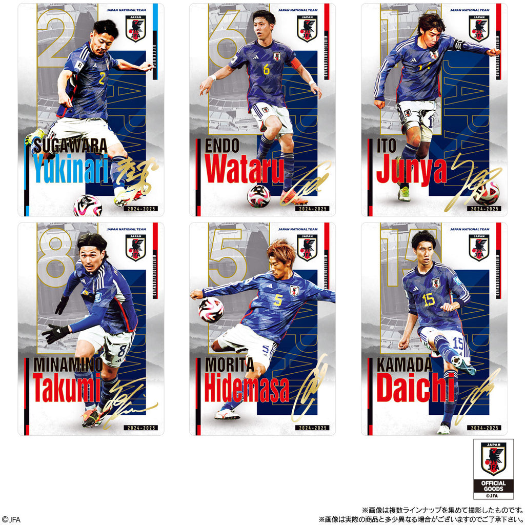 Japan National Soccer Team Twin Wafers With Card