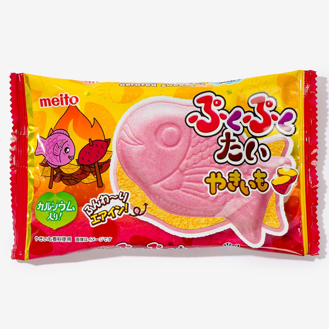 Meito Pukupukutai Fish Shaped Wafer - Roasted Sweet Potatoes – Blippo