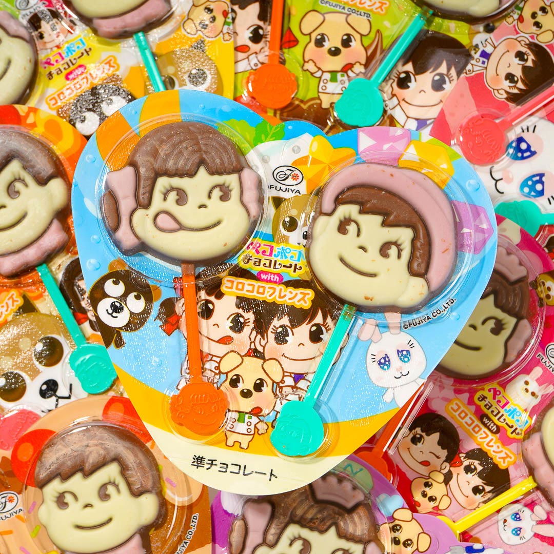 Fujiya Peko & Poko Chocolate Lollipop - 2pcs – Blippo
