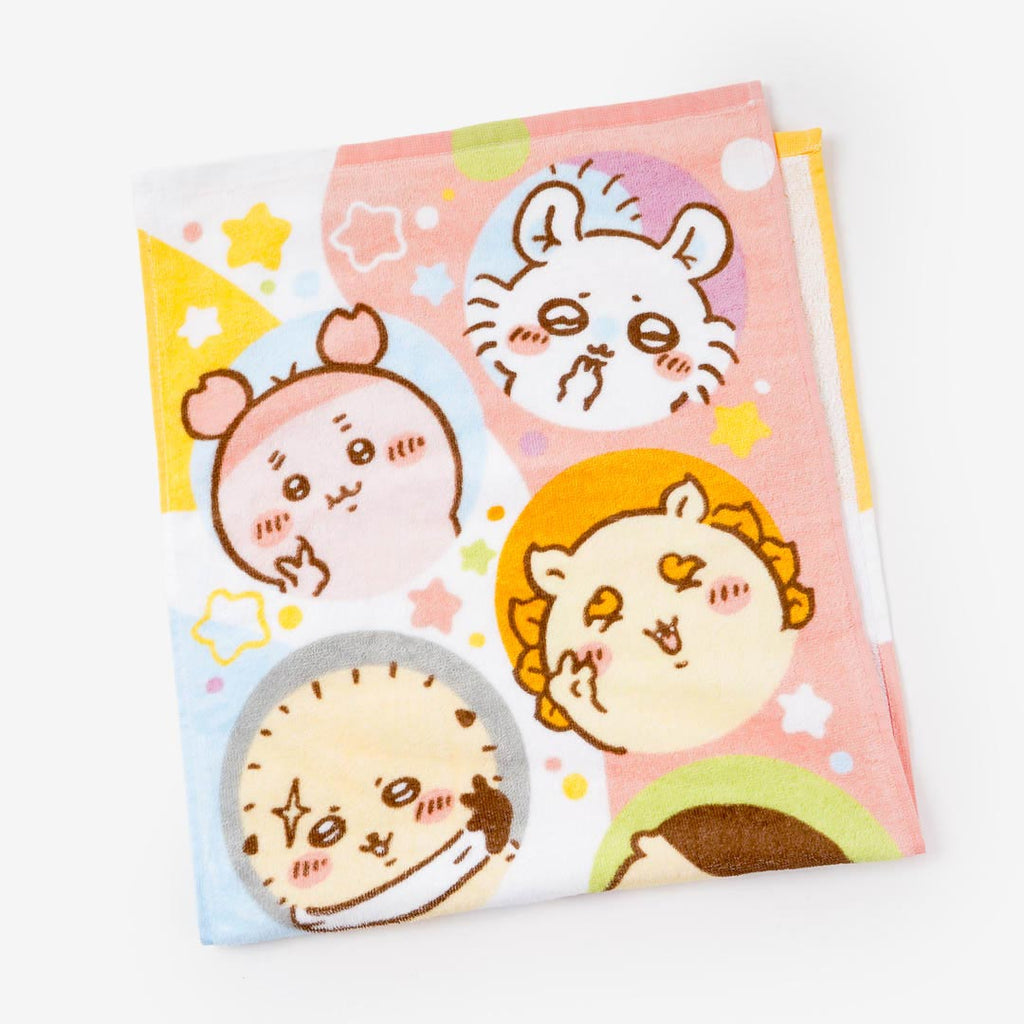 Chiikawa Hachamecha Star Face Towel