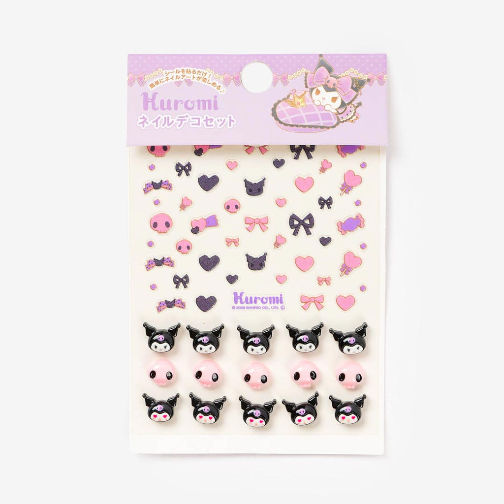 Kuromi Nail Sticker Deco Set