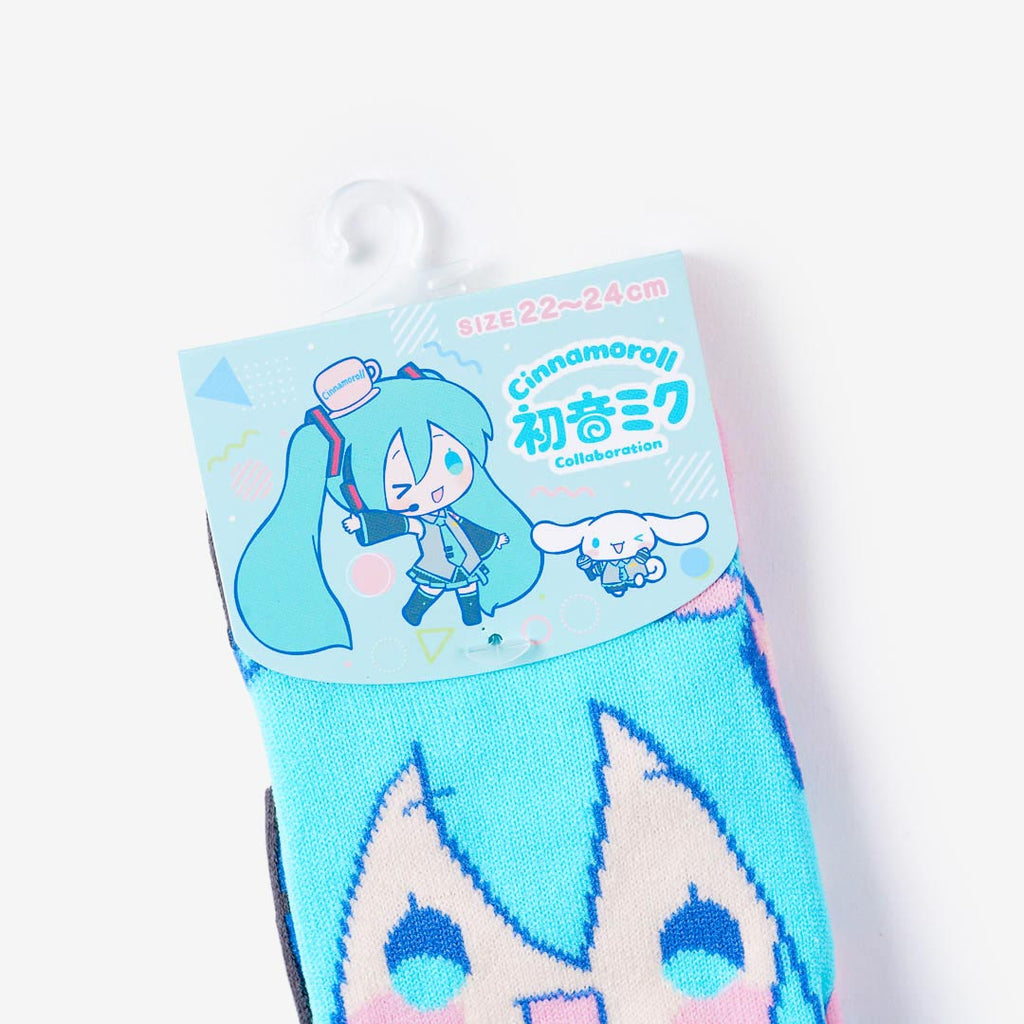 Hatsune Miku x Cinnamoroll Music Socks