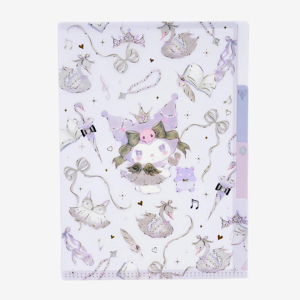 Miki Takei x Sanrio Kuromi Black Swan A5 Clear Folder 