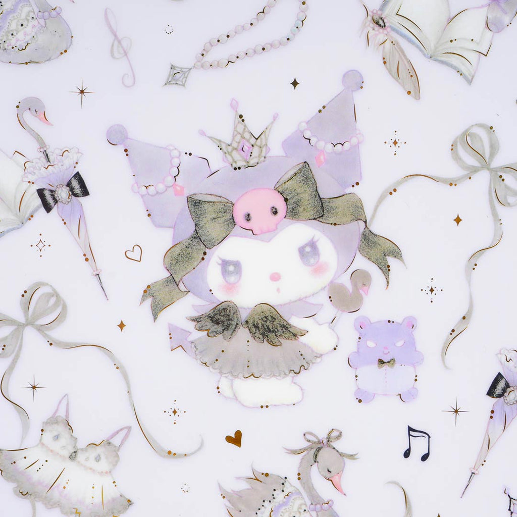 Miki Takei x Sanrio Kuromi Black Swan A5 Clear Folder 