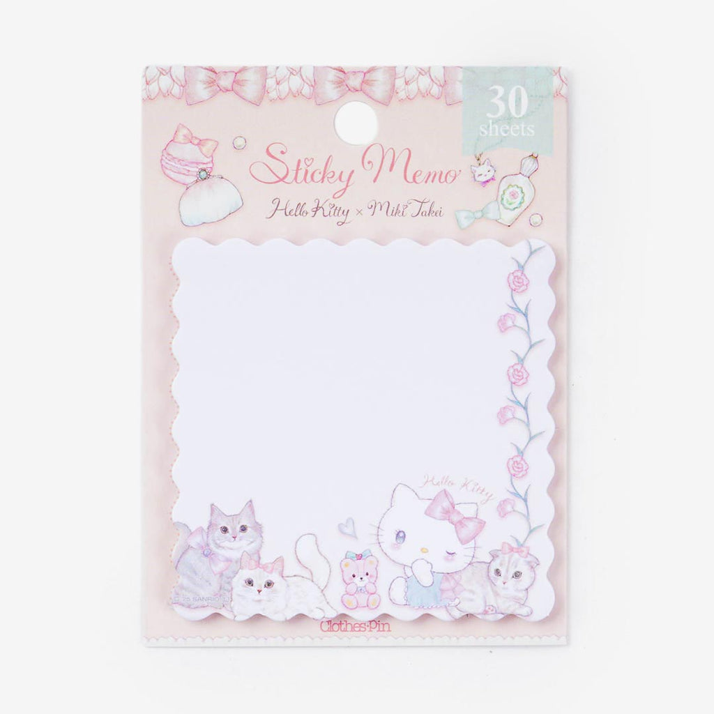 Miki Takei x Sanrio Hello Kitty Catty Sticky Notes