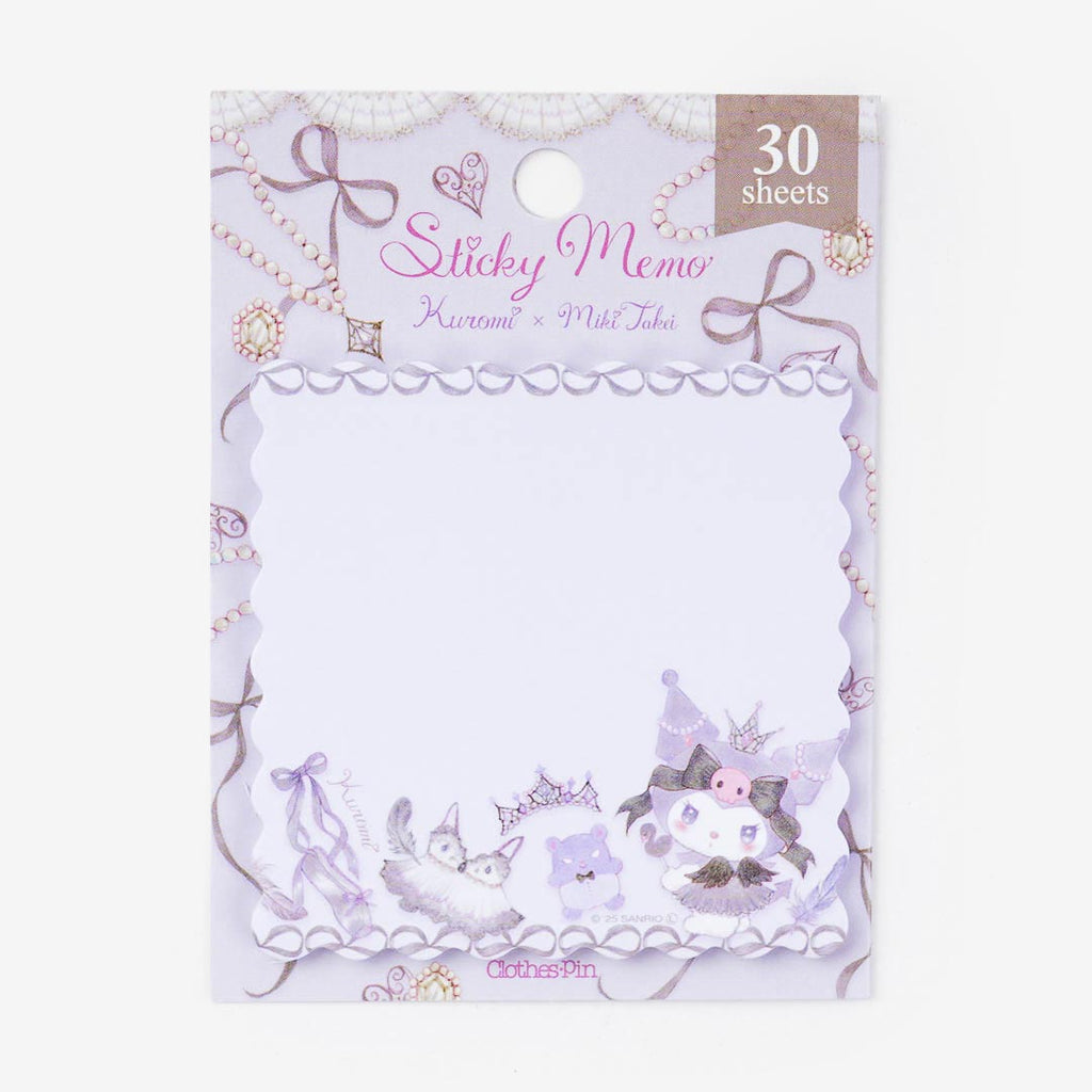 Miki Takei x Sanrio Kuromi Black Swan Sticky Notes