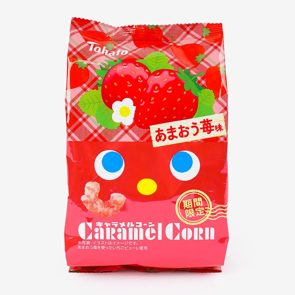 Tohato Caramel Corn - Amaou Strawberry