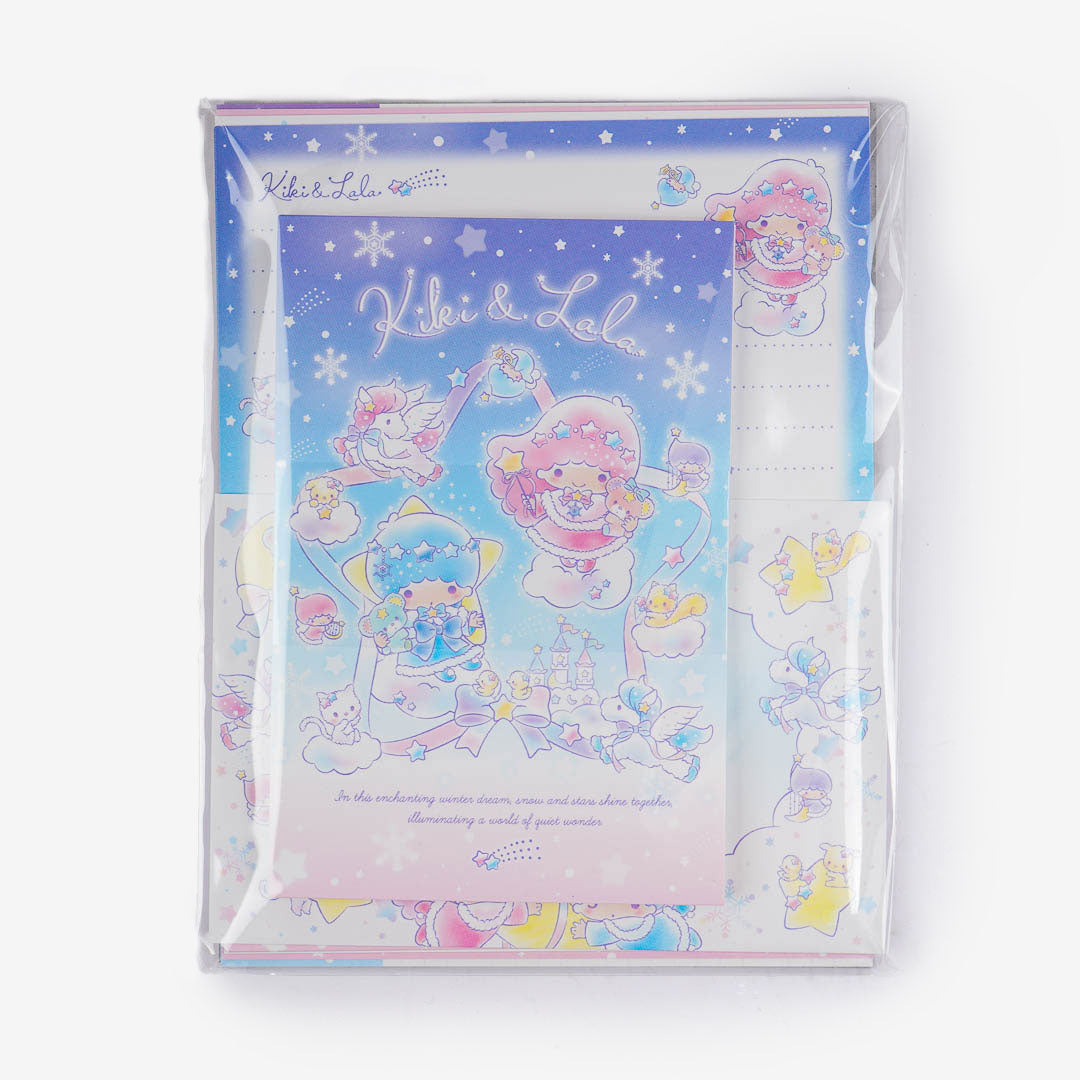 Little Twin Stars 50th Anniversary Snowlit Fantasy Letter Set – Blippo