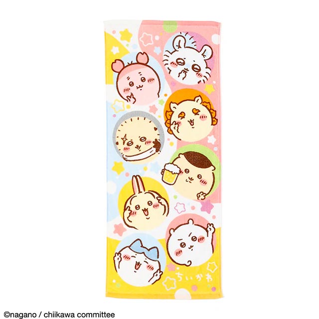 Chiikawa Hachamecha Star Face Towel