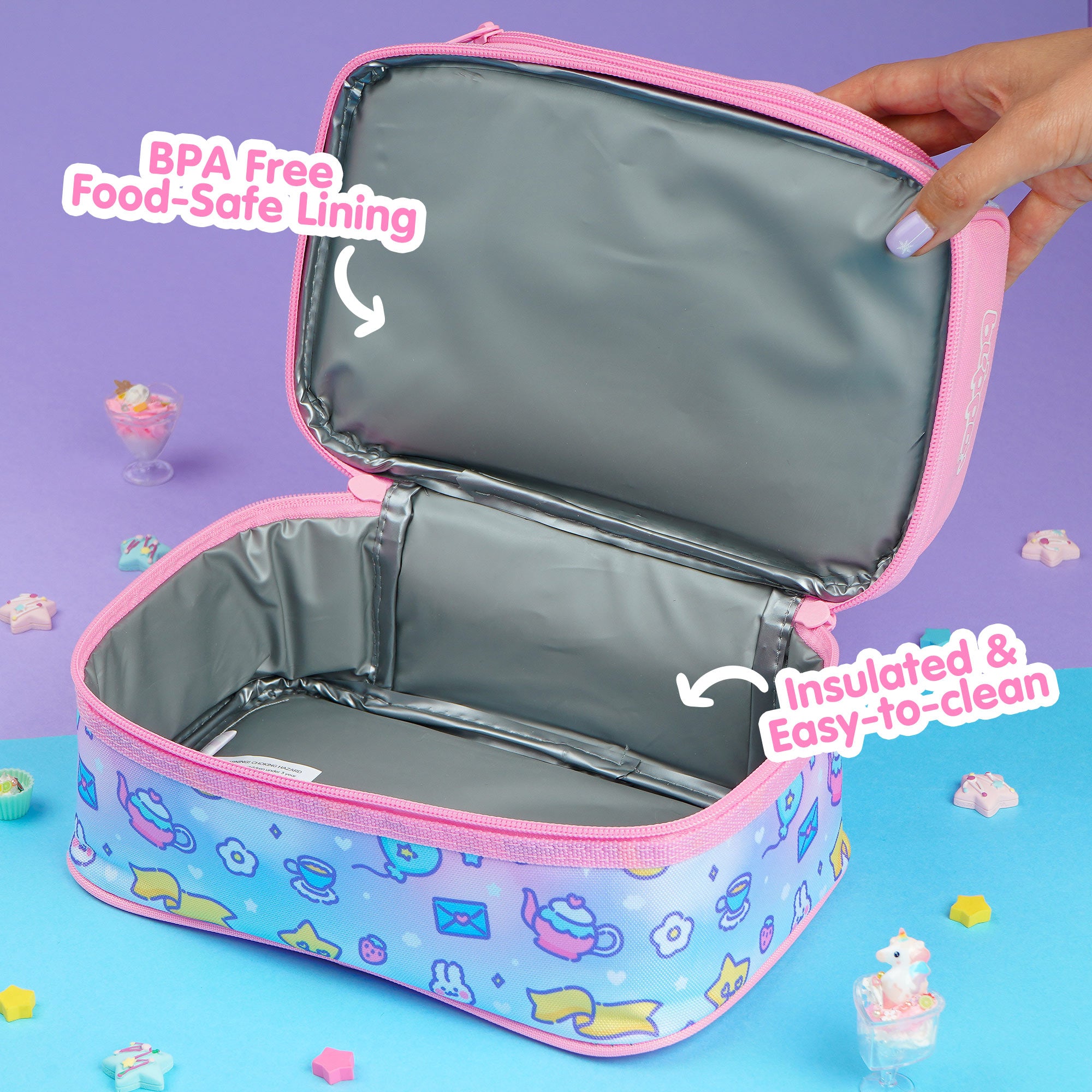  KidsPUNK Lunch Box Kids, Girls Lunch Box Insulated Lunch Bag  Bento Lunch Box For Kids Cute Dog Lunch Box For Girls Insulated Lunch Box  For Boys Lunchboxes Kids With Water Bottle