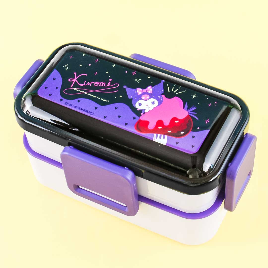 Kuromi Strawberry Bite Rectangular Bento Set