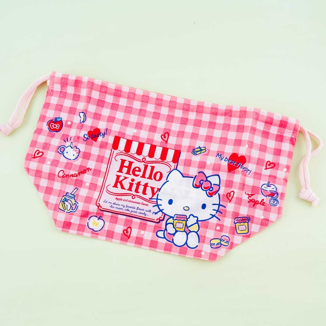 Sanrio Hello Kitty Head Shaped Lunch Bag Red Bow - Curious Bazaar