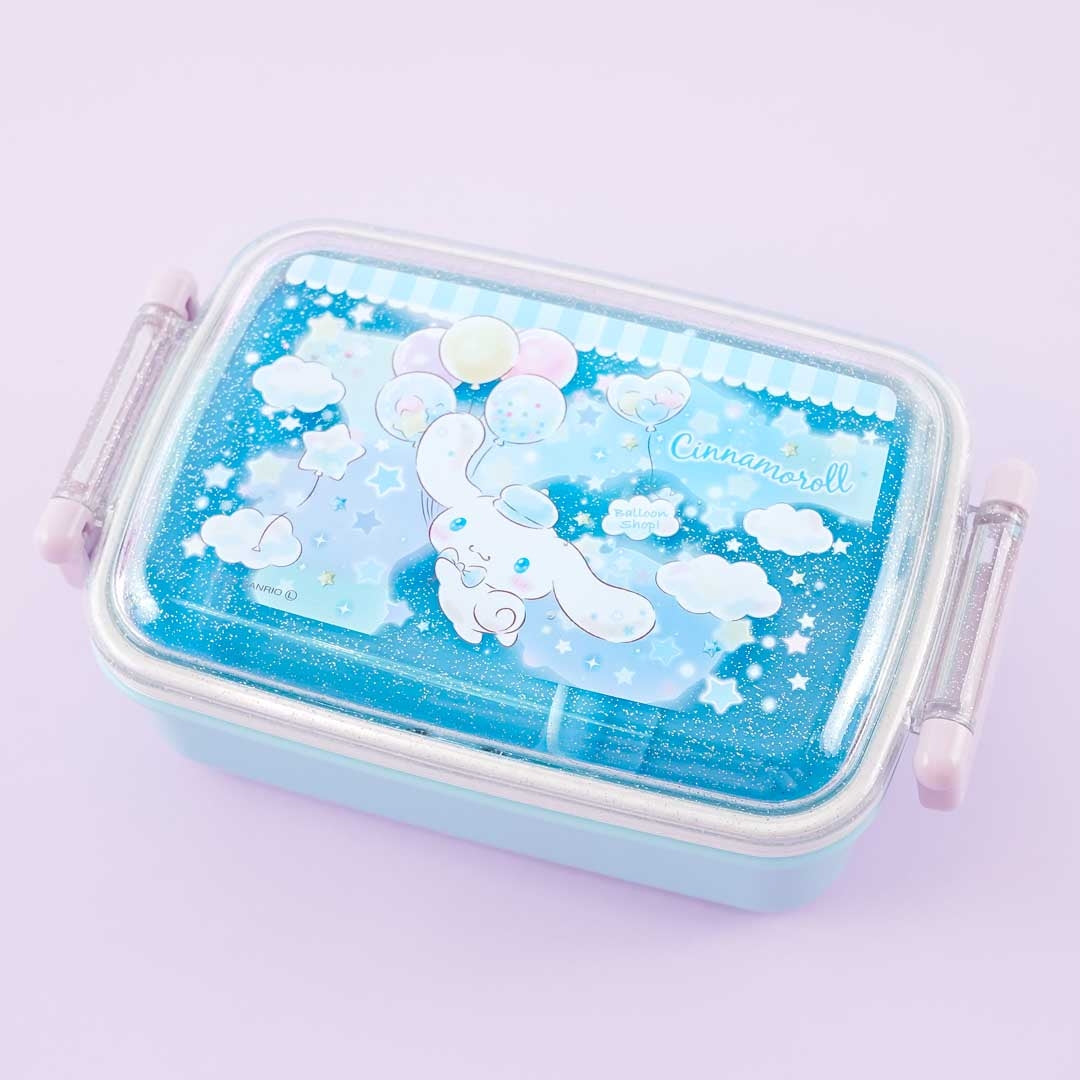 Childrens Lunch Box Cinnamoroll My Melody Cartoon Bento Boxes with 2 Compartments, Blue