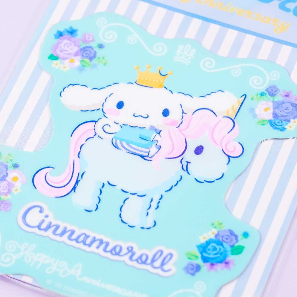 Sanrio Characters Die Cut Sticker - Cinnamoroll & Milk