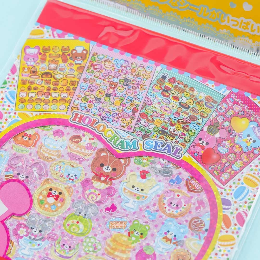 Happikawa Animal Friends Hologram Seal Stickers Blippo