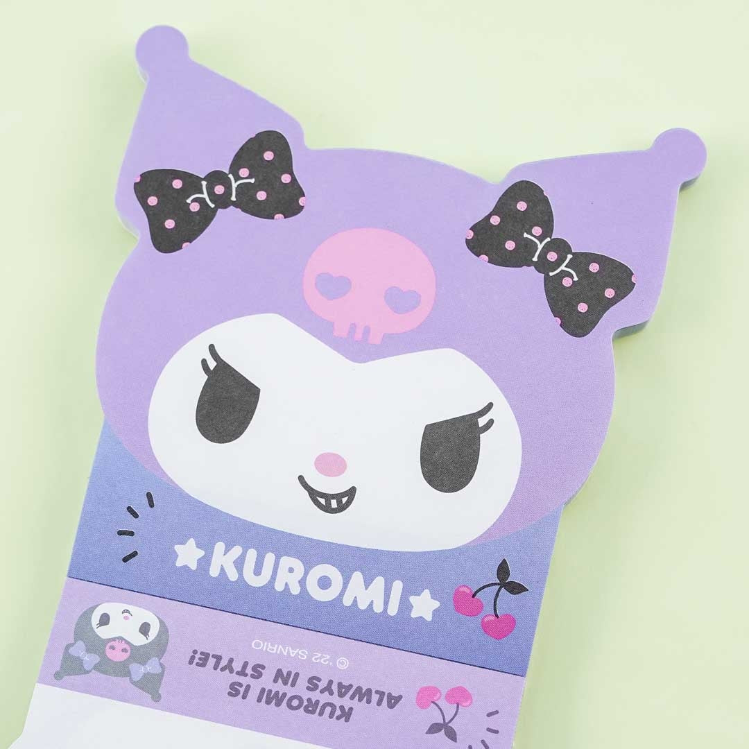 Sanrio Kuromi Die Cut Mini Memo Pad / Made in Japan 2022