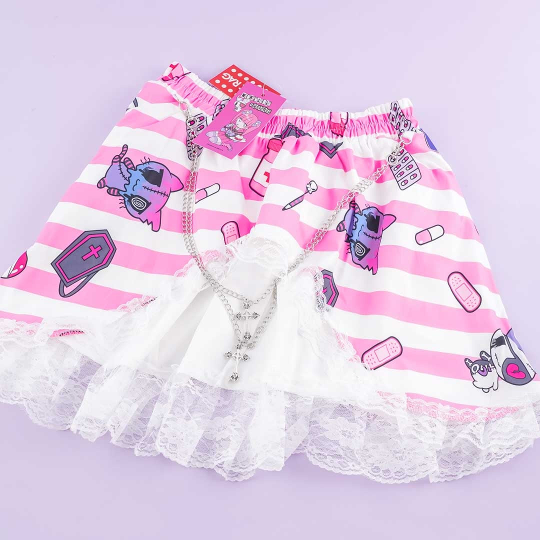 ACDC RAG Yami Kawaii Punk Menhera-chan Skirt Pink