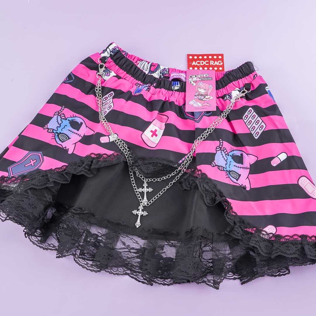 ACDC RAG Yami Kawaii Punk Menhera-chan Skirt - Black – Blippo
