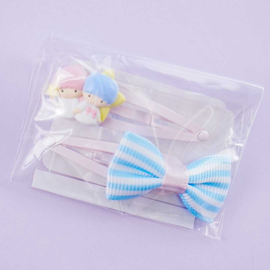 Sanrio Little Twin Stars & Ribbon Hair Clip Set