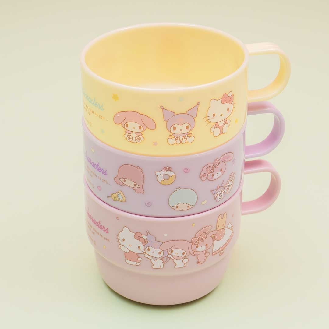 T's Factory Sanrio Plastic Cups 3 Piece Set Girls - Plaza Japan