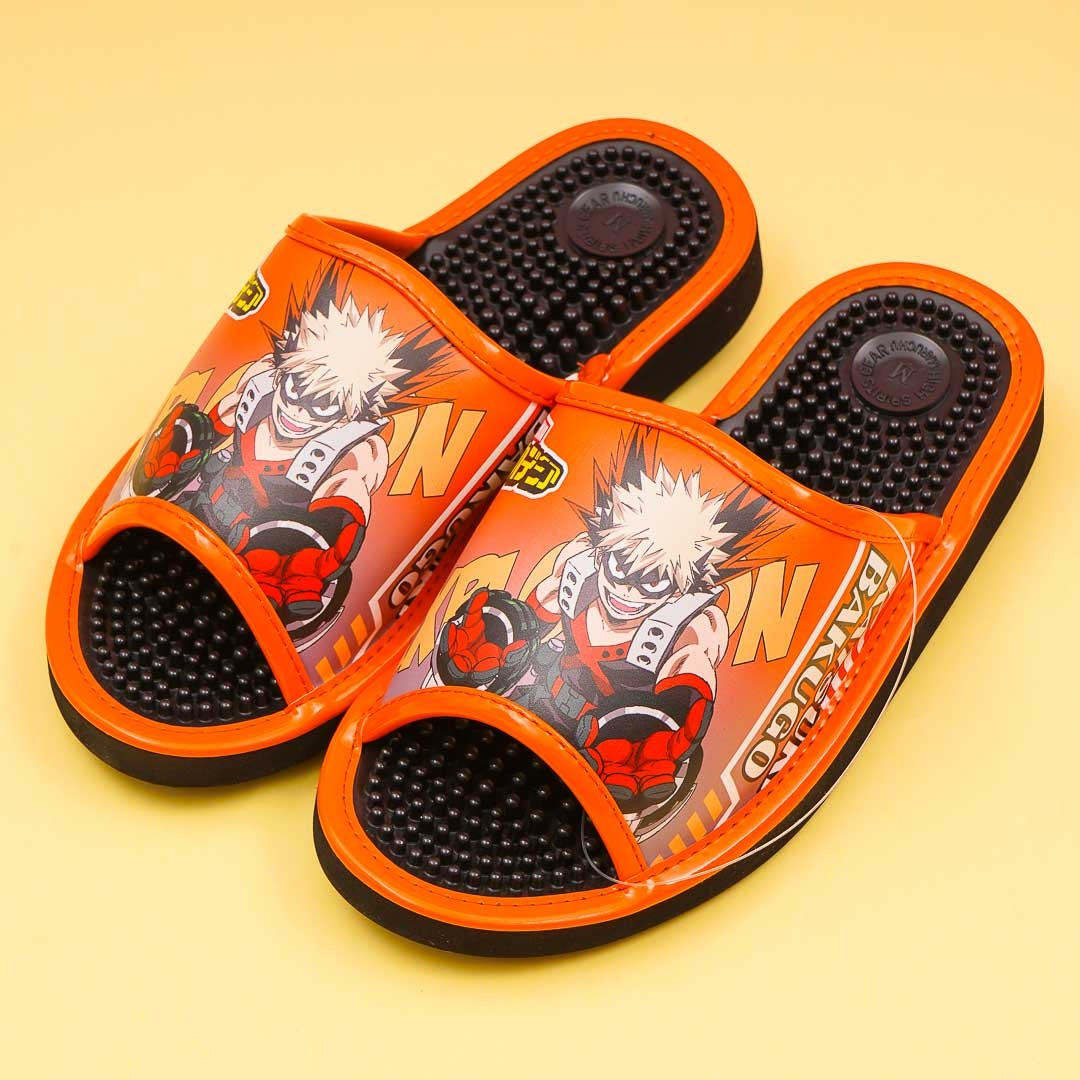Nike shop orange slippers