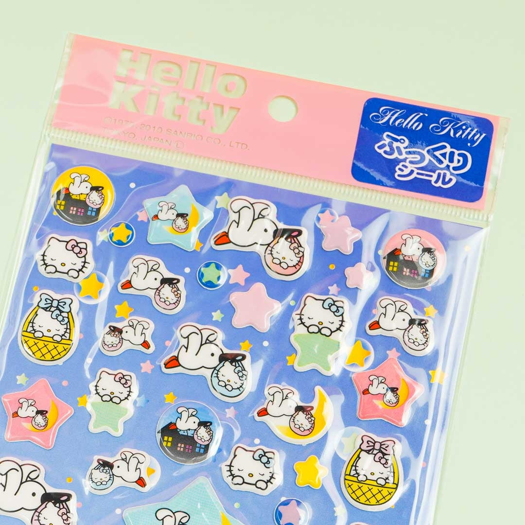 Hello Kitty Baby Stork Puffy Stickers