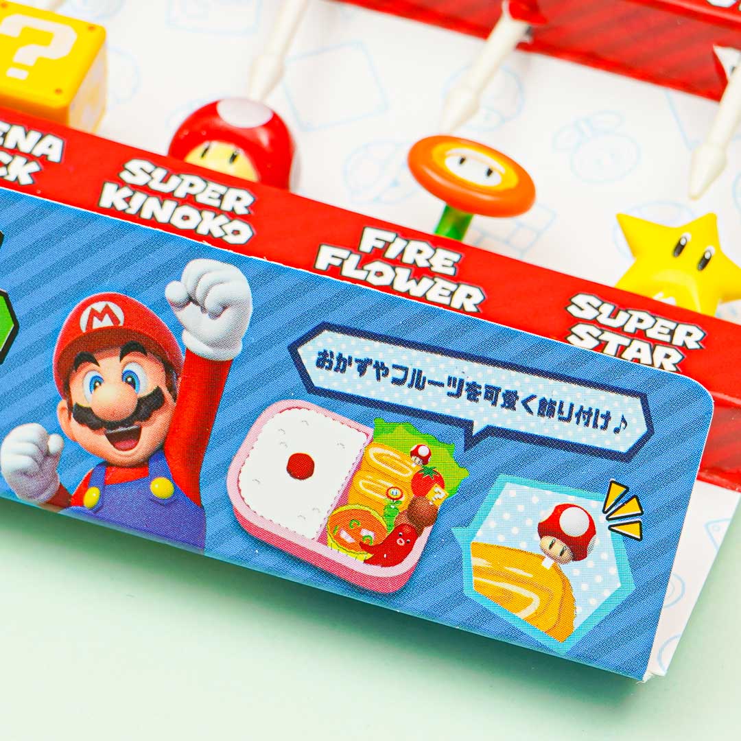 821224 Super Mario Lunch Box Party Food Picks 8pcs Set